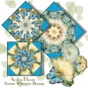 Forest Whisper Bloom Kaleidoscope Quilt Block Kit