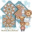 Boho Buddies Kaleidoscope Quilt Block Kit