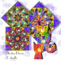 Catsville Kaleidoscope Quilt Block Kitilt Block Kit