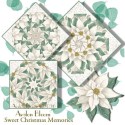 Winter White Sweet Christmas Memories Kaleidoscope Quilt Block Kit