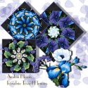 Reverie Tossed Flowers Kaleidoscope Quilt Block Kit
