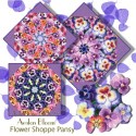 Flower Shoppe Pansy Kaleidoscope Quilt Block Kit
