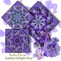 Garden Delight Fleur Kaleidoscope Quilt Block Kit