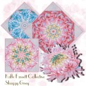 Kaffe Fassett Japanese Chrysanthemum Kaleidoscope Quilt Block Kit