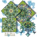 Forest Friends Kaleidoscope Quilt Block Kit