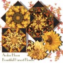 Bountiful Harvest Flowers Kaleidoscope Quilt Block Kit