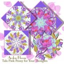 Tula Pink Peony for Your Thoughts  Untamed Kaleidoscope Quilt Block Kit