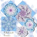 Kaffe Fassett Brassica Sky Kaleidoscope Quilt Block Kit