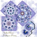 Pansy Passion Kaleidoscope Quilt Block Kit