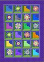 Meow-za  Cats in the Window with Kaleidoscopes Quilt Top Kit
