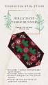 Sweet Christmas Memories Holly Days Kaleidoscope Quilt Table Runner Kit