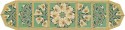 Morris and Co Small Pimpernell Citrus Sage Kaleidoscope Fan Table Runner Kit