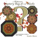 Autumn Mystery Bag of 12 Kaleidoscope Quilt blocks