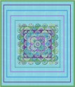 Brassica Green Tapestry Kaleidoscope  Quilt Top Kit