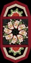 Crimson and Holly Kaleidoscope Fan Place Mat Kit