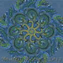 Jinny Beyer Renaissance Garden Blue Kaleidoscope Quilt block Kit