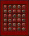 Let It Glow On-Point Kaleidoscope Quilt Kit Red