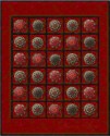 Let It Glow On-Point Kaleidoscope Quilt Kit Red