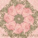 Moda Paris Flea Market Pink Kaleidoscope Quilt Blocks