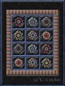 On-Point Striped Border Kaleidoscope Lap Quilt Pattern