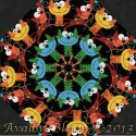 Bright Cats Kaleidoscope Quilt Block Kit