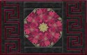 Greek Key Kaleidoscope Quilt Place Mat Pattern with pre-cut kaleidoscope