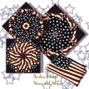 Stars and Stripes Kaleidoscope Quilt Block Kit
