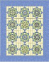 Twinkling Stars in Buttercream Pansy Double Size Quilt Top Kit