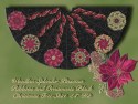 Poinsettia Splendor Ribbons and Ornaments Christmas Tree Skirt K