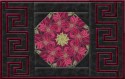 Woodland Splendor Poinsettia Greek Key Place Mat Kit