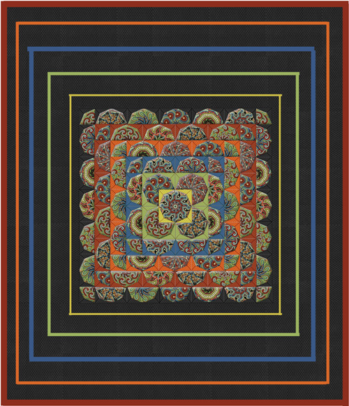 Tapestry Kaleidoscope Quilt Pattern